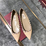 Valentino-Classic rivet single shoes  apricot - 1