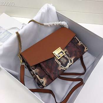 Givenchy snake skin flap bag