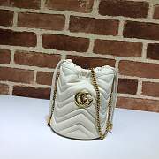 Gucci GG Marmont mini bucket bag white - 5