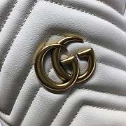 Gucci GG Marmont mini bucket bag white - 2