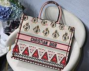 Dior Book Tote Bag Large Animal world Red Size 41.5 x 38 x 18cm - 4