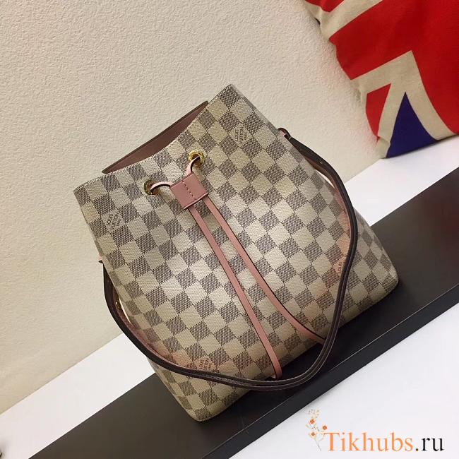 LV N40213 Bucket Bag White - 1