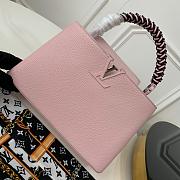 LV  M55083 Capucines Medium Handbag Pink - 1