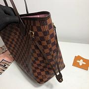 LV Original Neverfull Shopping Bag M41603 With Pink MM - 2