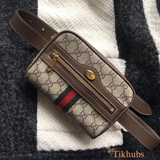  Gucci 517016 Classic Double G Fabric Square Waist Bag - 1