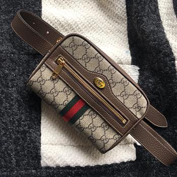  Gucci 517016 Classic Double G Fabric Square Waist Bag