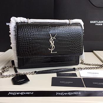 YSL Crocodile Flap bag