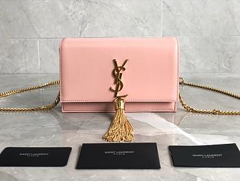 YSL KATE MONOGRAM Cowhide Tassel chain bag 452159