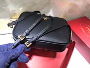 Prada Cross pattern Leather Crossbody Bag 1BH036 - 5