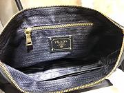 Prada Waterproof cloth Cross pattern Cowhide handbag 1BA106 - 5