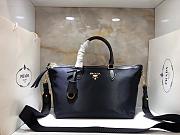  Prada nylon cloth with leather shopping bag 1BA104 - 1