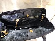 Prada nylon cloth with leather handbag 1BA172 - 4