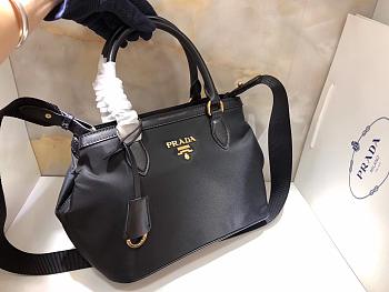 Prada nylon cloth with leather handbag 1BA172