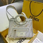 Fendi transparent double F shopping bag 0591L small - 1