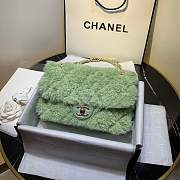 Chanel Double-sided sheared sheepskin with gold hardware flip bag - 3