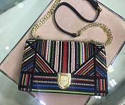 Dior ama Embroidered rainbow beads Detachable chain belt - 2