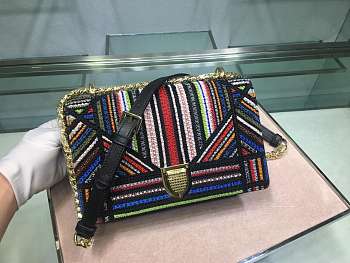 Dior ama Embroidered rainbow beads Detachable chain belt