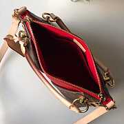 LV handbag red and brown - 3