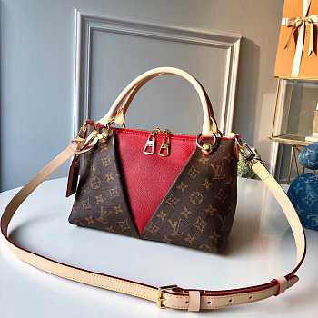 LV handbag red and brown