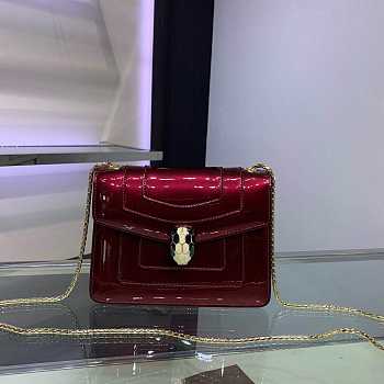 Bvlgari Serpenti Forever Delicate crossbody bag in Red