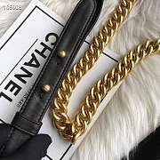 Chanel boy bag lambskin with gold hardware - 5