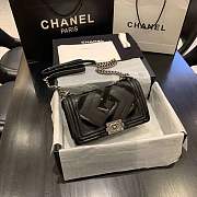 Chanel boy bag with sliver hardware - 1