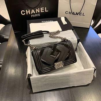 Chanel boy bag with sliver hardware