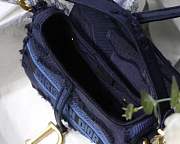 Dior denim small saddle bag - 3