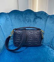 Fendi Flip-Top Messenger Handbag blue - 5