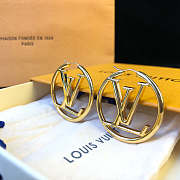 LV Earring Gold 35mm - 3