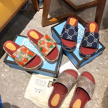 Gucci latest limited edition Gucci / Summer platform slippers