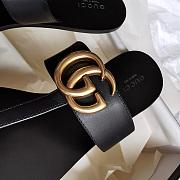 Gucci summer classic flip-flops black - 3