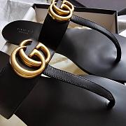 Gucci summer classic flip-flops black - 5