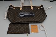 LV Neverfull Shopping Bag M40995 Monogram With Apricot - 4