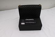 Chanel leboy calfskin bag in black with gold hardware 30cm - 4