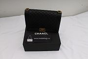 Chanel leboy calfskin bag in black with gold hardware 30cm - 3
