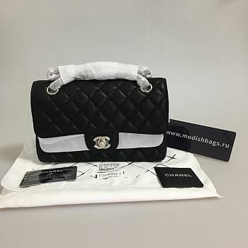  Chanel custom models top imported ball caviar leather black silver hardware