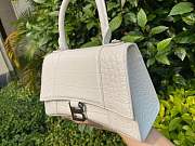 Balenciaga HOURGLASS SMALL TOP HANDLE BAG white - 4