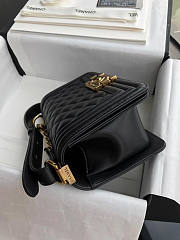 Chanel Boy Bag Lambskin With Classic Gold Hardware - 5