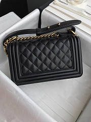 Chanel Boy Bag Lambskin With Classic Gold Hardware - 3