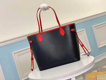 LV Neverfull Leather 32cm Dark Blue