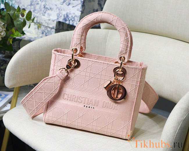 Modishbags Lady Dior pink Handbag - 1