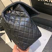 Chanel XXL Airline Flap Bag 46cm Black Gold Hardware - 5