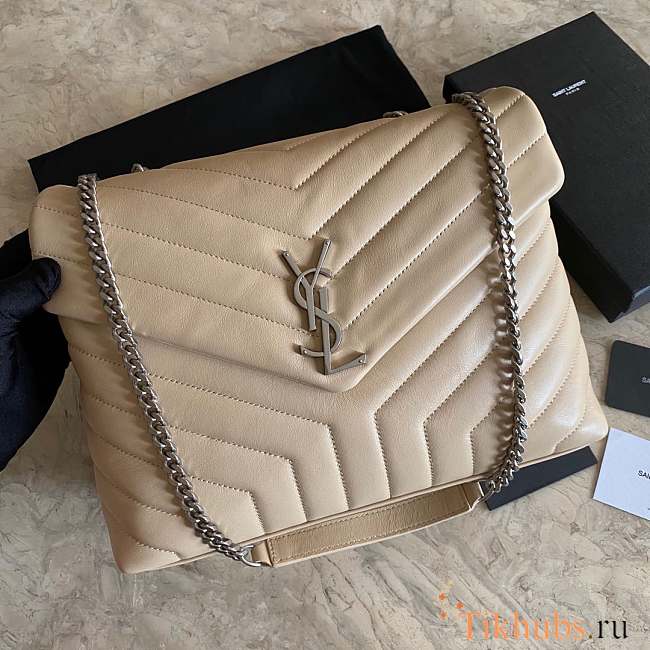 YSL LOULOU Beige with Sliver hardware - 1