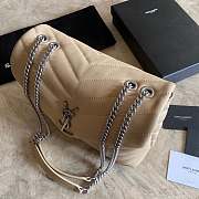 YSL LOULOU Beige with Sliver hardware - 5