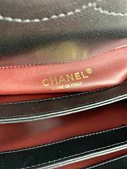 Chanel Handbag Black with V pattern - 5