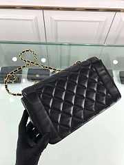 Chanel shoulder bag  black with gold hardware - 6