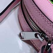 Gucci round bag in Pink with muticolor logo  - 2