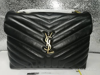 YSL LOULOU Black with Gold hardware
