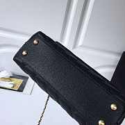 Modishbags Coco Black Handle Bag Gold Hardware with Snakeskin handle - 5